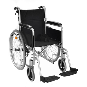 Silla de Ruedas Standar Aluminio - Vista Frontal
